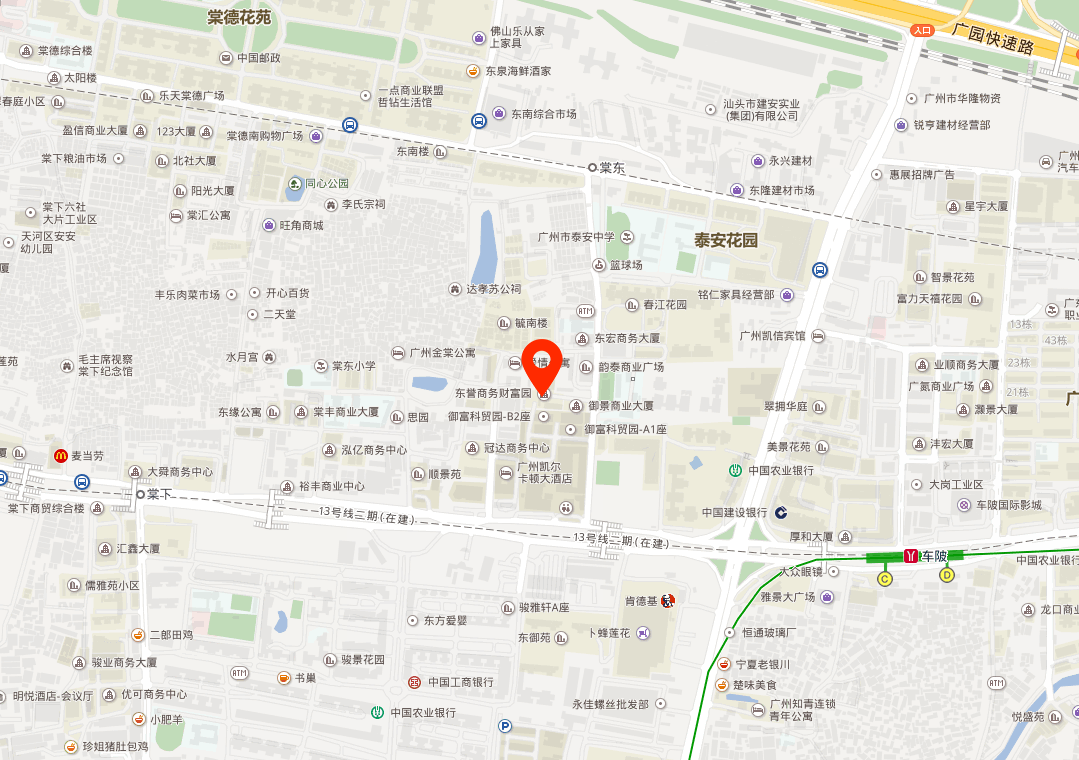 中盛棠东汇地图位置